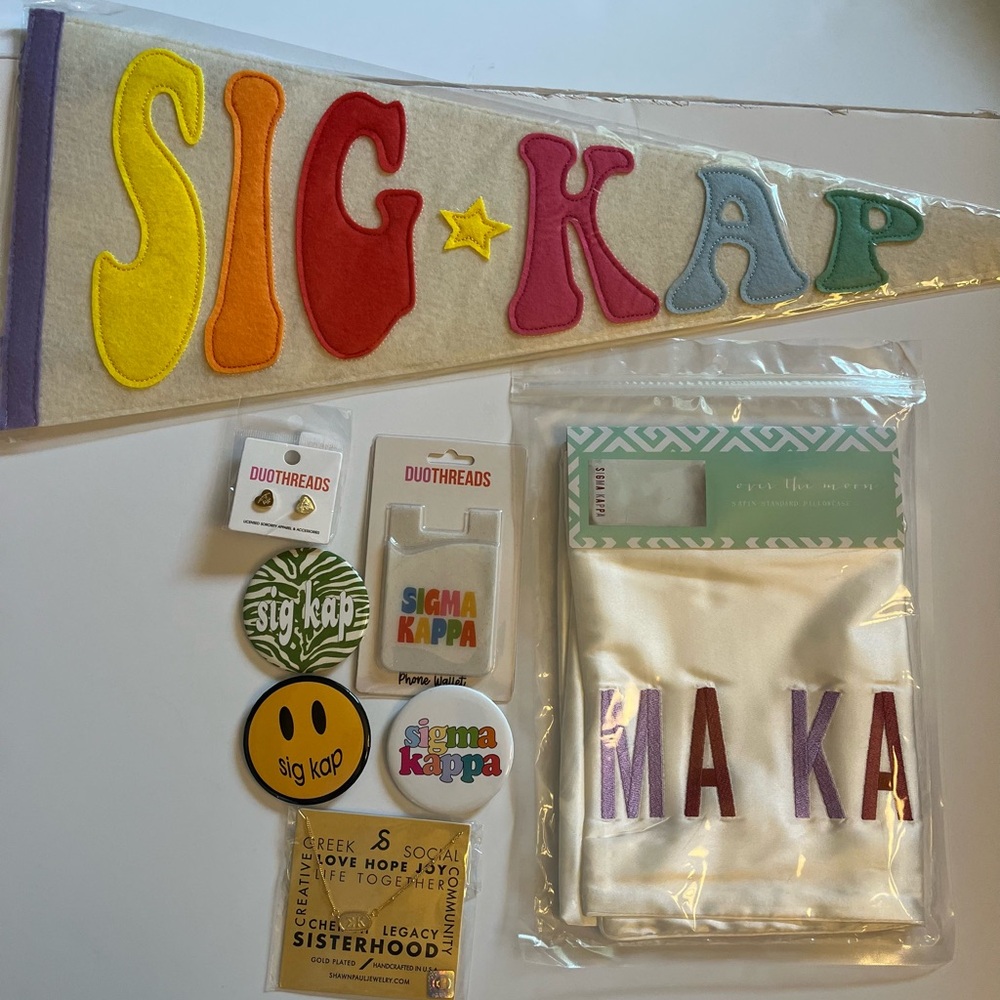 NWT Sig Kap sorority swag